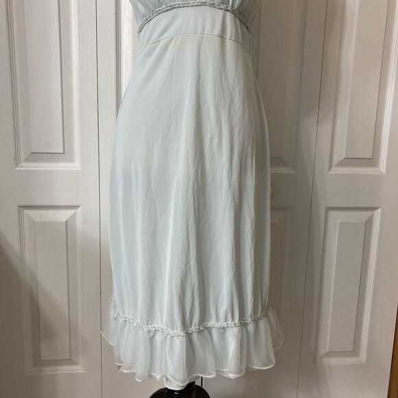 Vintage Fit Rite Chiffon Satiny Nightgown Nylon Braided Trim Fit Rite - Picture 11 of 16